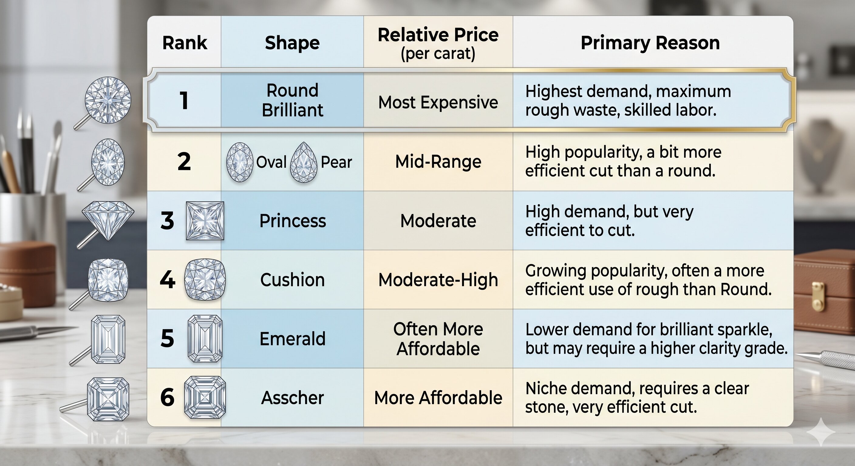 budget by choosing one of these shapes